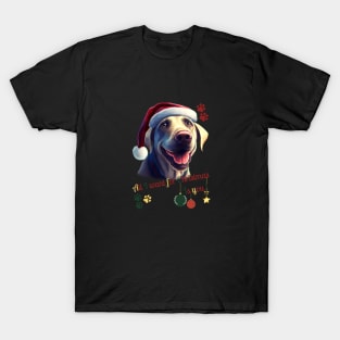 Christmas happy Labrador Retriever Dog T-Shirt